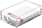 IEEK Acrylic Guest Towel Napkin Holder,Clear Bathroom Paper Hand Towels Storage Tray Modern Buffet Napkin Caddy,Fancy Flat Napkin Holders For Kitchen or Dining Room,9x5.5x2.5 Inch,Pack of 1