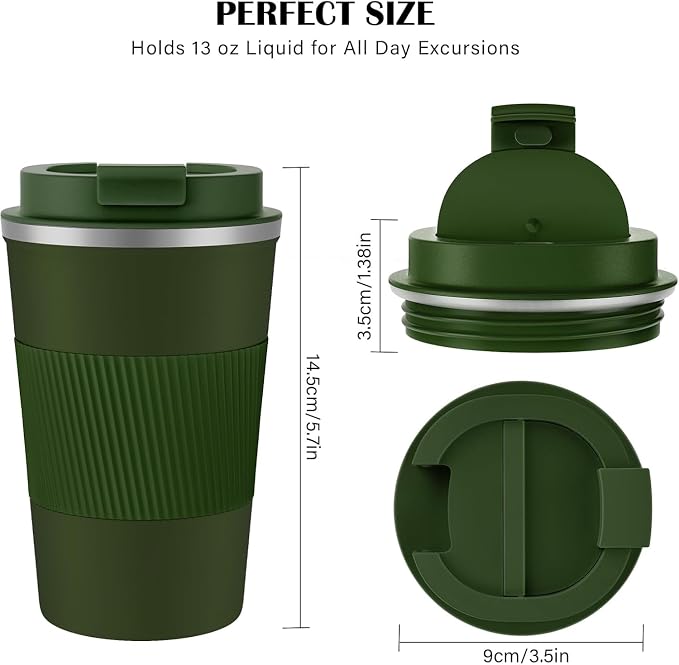 KETIEE Travel Coffee Mug 12oz: Vacuum Insulated Coffee Cup - Image 5