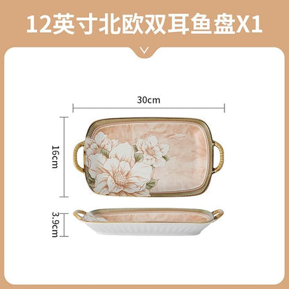 Japanese-style personalized household ceramic tableware, restaurant matching - Image 2
