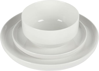 Gibson Home Rothernberg 18-Piece Stackable Porcelain Dinnerware Set, Service - Image 7