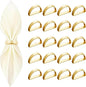 20 Pcs Gold Napkin Rings by Unknown