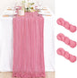 3 Pack Mauve Cheesecloth Table Runner10ft Rustic Sheer Gauze Runner | by MLMC
