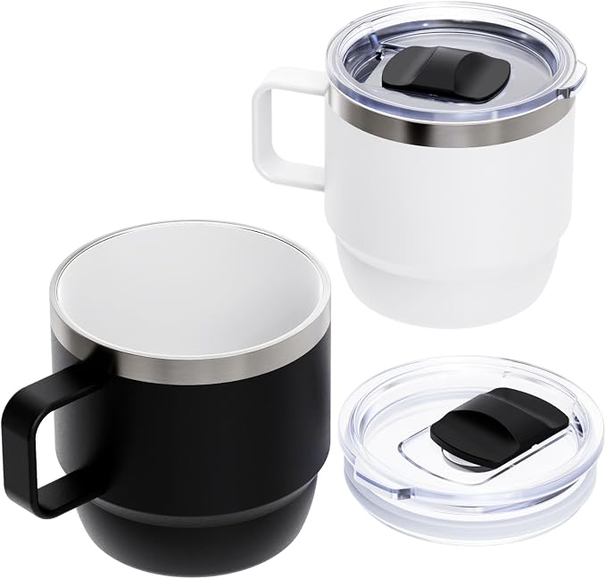 Zenbo 8 oz Stackable Coffee Mugs by Zenbo