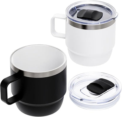 Zenbo 8 oz Stackable Coffee Mugs by Zenbo