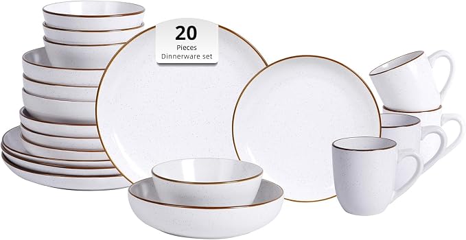 HomeVSS 20-Piece Dinnerware Set by HomeVSS