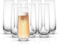 JoyJolt Milo Stemless Champagne Flutes Set of 8 Crystal Glasses. 9.5oz Prosecco by JoyJolt