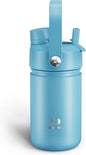 Kids Insulated Water Bottle - 12oz Stainless Steel Water Bottle with Dual Spouts by ENCOOL