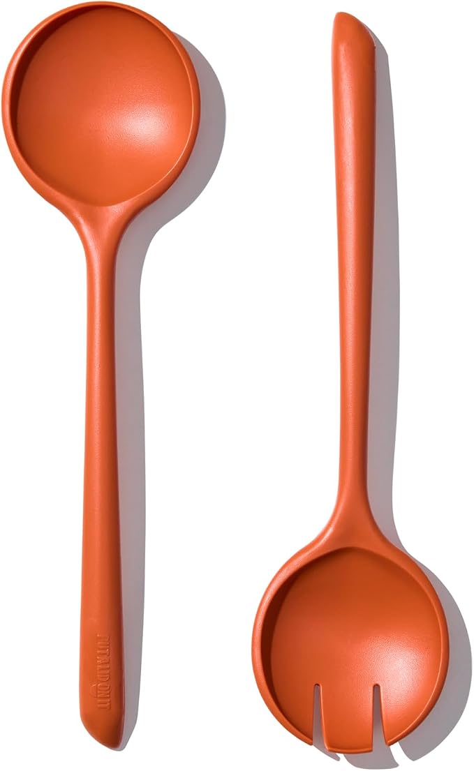 Salad Servers - Spoon and Fork Serving Set, Certified Recycled Food-Safe Plastic by Unknown