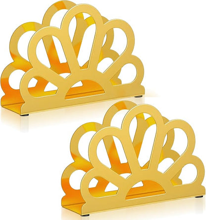 2 PCS Gold Standing Napkin Holder - Image 8