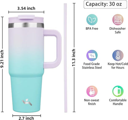 Konokyo 30 oz Insulated Tumbler Water Bottle - Image 4