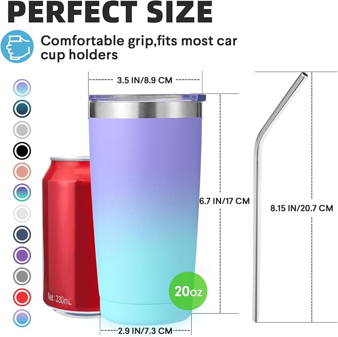 Volhoply 20oz Stainless Steel Tumbler - Image 2