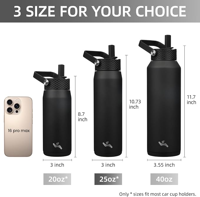 Konokyo 25 oz Insulated Stainless Steel Water Bottle - Image 5