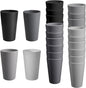 24 Pcs Unbreakable Plastic Cups Set, 20 oz Reusable Plastic Cups, Stackable by StayHealthyStayHappy