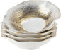 10.4 Inch Ceramic Serving Bowl, Lotus Leaf Wave Edge with Gradual Star Pattern, Handmade Reinforced Porcelain Pasta Bowl, Dishwasher Safe Tableware