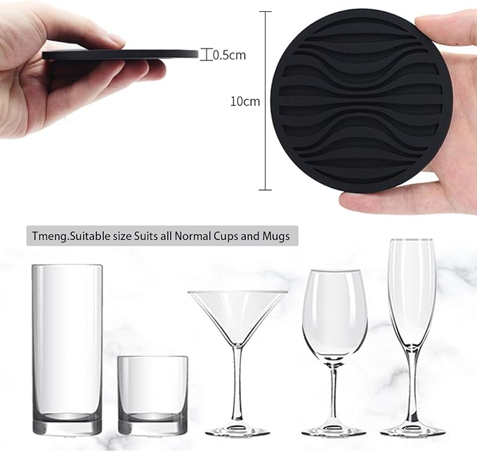 Silicone Coaster Set of 6 Pieces - Image 3