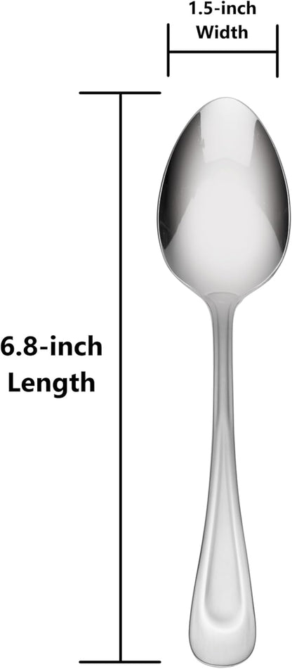 Oneida Satin Sand Dune Everyday Flatware Dinner Spoons, 18/0 Stainless Steel - Image 2