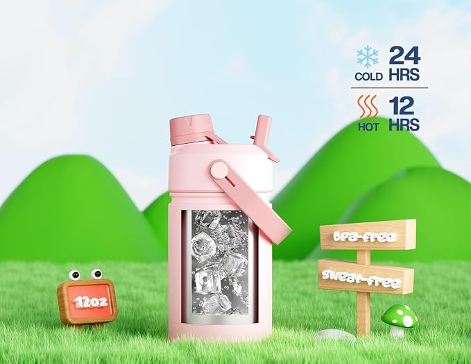 12 oz Kids Insulated Water Bottle - Image 5