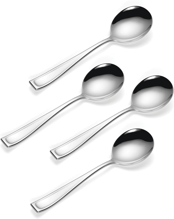 Oneida Moda Soup Spoons Silverware Set - Image 2