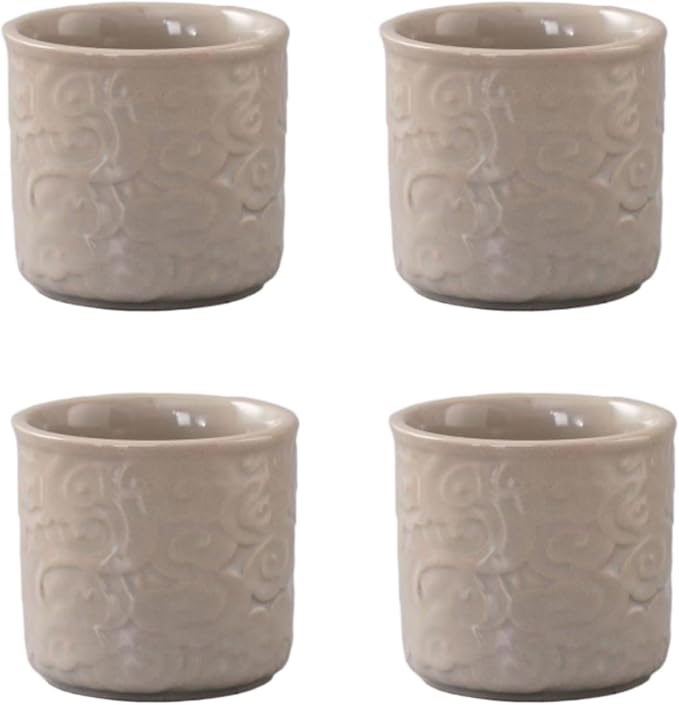 Ceramic Espresso Cups Set of 4-3oz Demitasse Cups by DicmracyCeramiccups