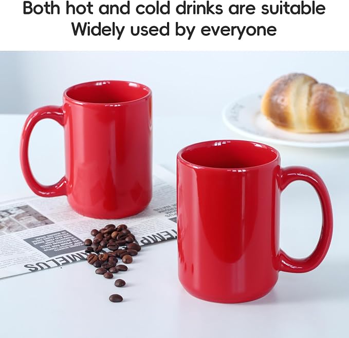 16 OZ Coffee Mugs, Classic Blank Ceramic Cup - Image 4