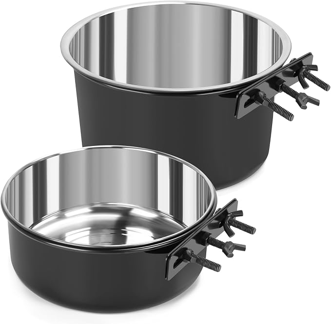 2 Pcs Large Dog Food Water Bowl by YummySam