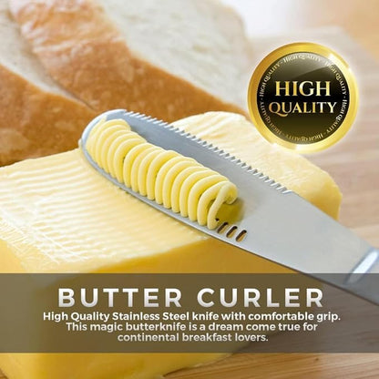 Stainless Steel Butter Spreader, Butter Knife - 3 in 1 Kitchen Gadgets - Image 4