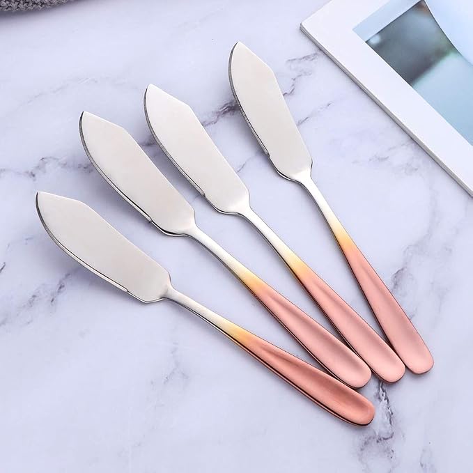 Buyer Star Cheese Butter Knife, Stainless Steel 18/10 6" Mini Desert Knives - Image 6