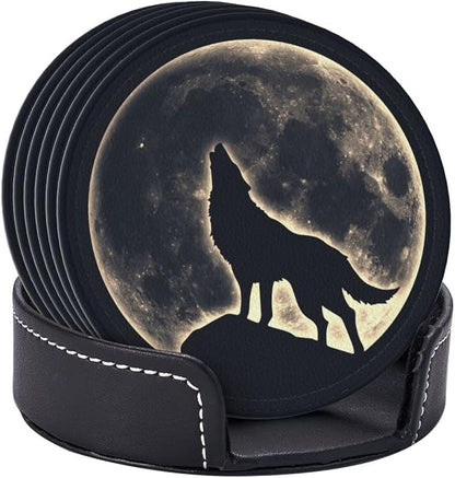 6 Pcs Leather Coasters for Drinks - Image 2