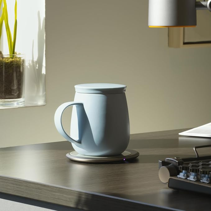 Ui 3 Self-Heating Mug Set – Moonmist Blue | 12 fl oz / 355 mL Ceramic Coffee & - Image 4