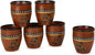 Handmade Ceramic Kulhad Tea Cups Set of 6, Glazed Kulhar Cups, Desi Tea by Serv-o-Best