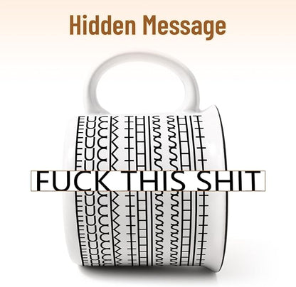 YHRJWN 15 Oz Hidden Message Coffee Mug – Funny F This S Ceramic Cup - Image 2