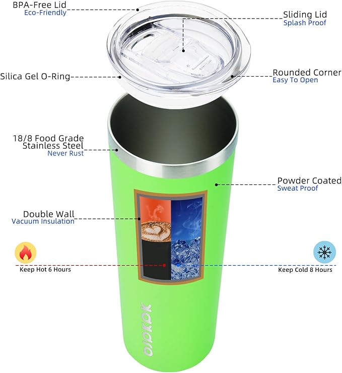 BJPKPK 20 oz Skinny Tumbler - Image 2
