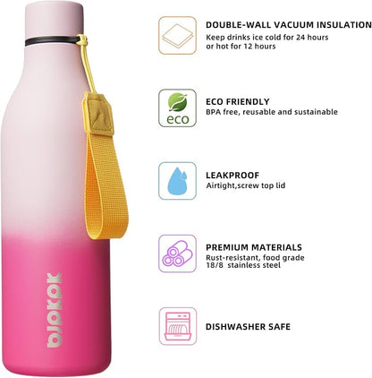 BJPKPK 25oz Insulated Water Bottle, Stainless Steel Bottle - Image 2