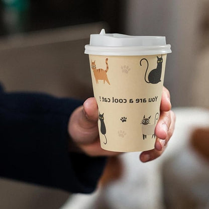 12 OZ 25 Pack Disposable Cups Paper Coffee Cups - Image 7