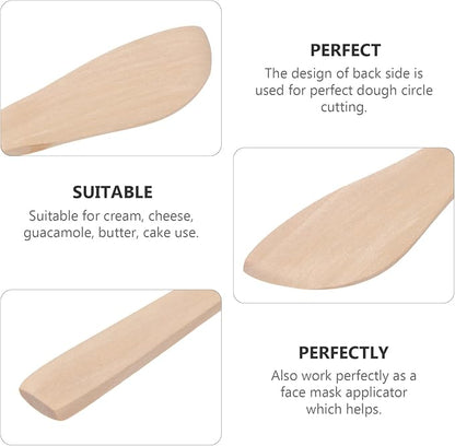 DOITOOL 20Pcs Wooden Butter Knife, 5.9 Inch Jelly Cheese Spreaders Bread - Image 4