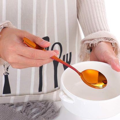 Buyer Star Bouillon Spoon Sets, 7-Inch Round Soup Spoons, Stainless Steel - Image 7