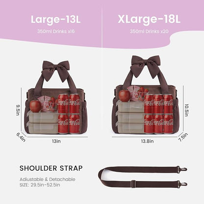 LOVEVOOK Insulated Lunch Box for Women, Adult Lunch Cooler Tote Bag - Image 4