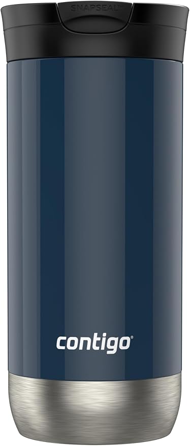 Contigo HuronTravel Mug Screw Cap Stainless Steel Drinking Cup by Unknown