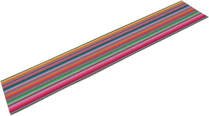 YCness Mexican Striped Table Runner Mexican Poncho Pattern Traditional National - Image 9
