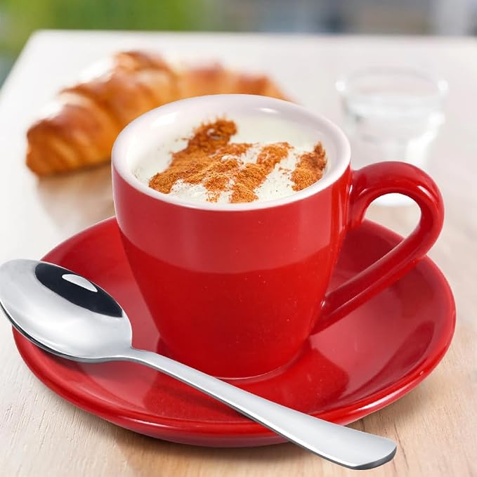 homEdge Porcelain Espresso Shot Cup Set - 80 ml / 2.67 oz - Image 4