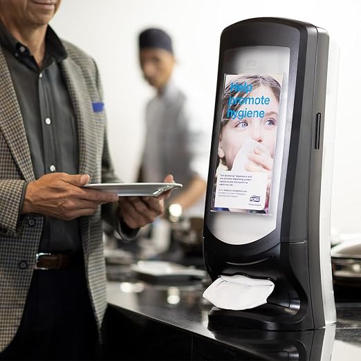 Tork Xpressnap® Stand Napkin Dispenser Black N4, Upright Design, Signature Range - Image 2
