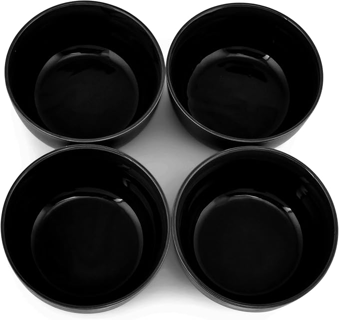 Elanze Designs Bistro Glossy Ceramic 7 inch Dinnerware Bowls Set of 4 - Image 4