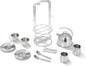 Melissa & Doug Stainless Steel Pretend Play Tea Set and Storage Rack by Unknown