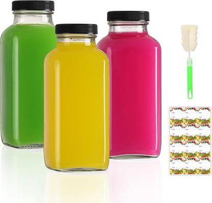 AuroTrends 12 oz Glass Bottles 3-Pack by AuroTrendsDirect