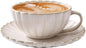 Vintage Porcelain Coffee Cup and Saucer Set, 12 OZ Ceramic Latte Mug by Unknown