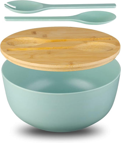 Bamboo Fiber 10 ″ Large Salad Serving Bowl Set by ECOHAGOU