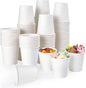 TV TOPVALUE 600 Count 4 oz Paper Cups, Disposable Bathroom Mouthwash White by TVTOPVALUE