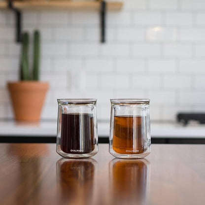 ovalware Double Wall Single Lip Insulated Glass Cup, Cocktails & All Beverages - Image 8