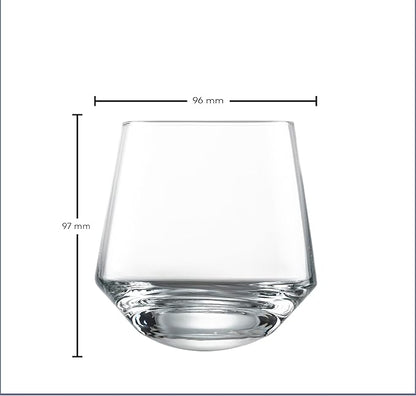 Zwiesel Glas Pure German Crystal Glassware Collection, 2 Count (Pack of 1), Dancing Party Tumblers Cocktail Glass