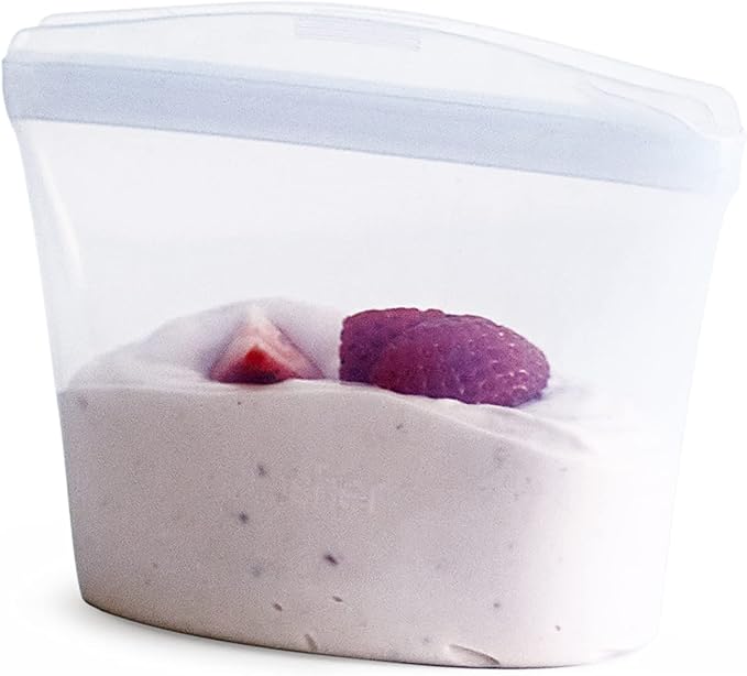 Stasher Premium Reusable Silicone Food Storage Bowl, 1-Cup | Food-Safe Silicone by Stasher